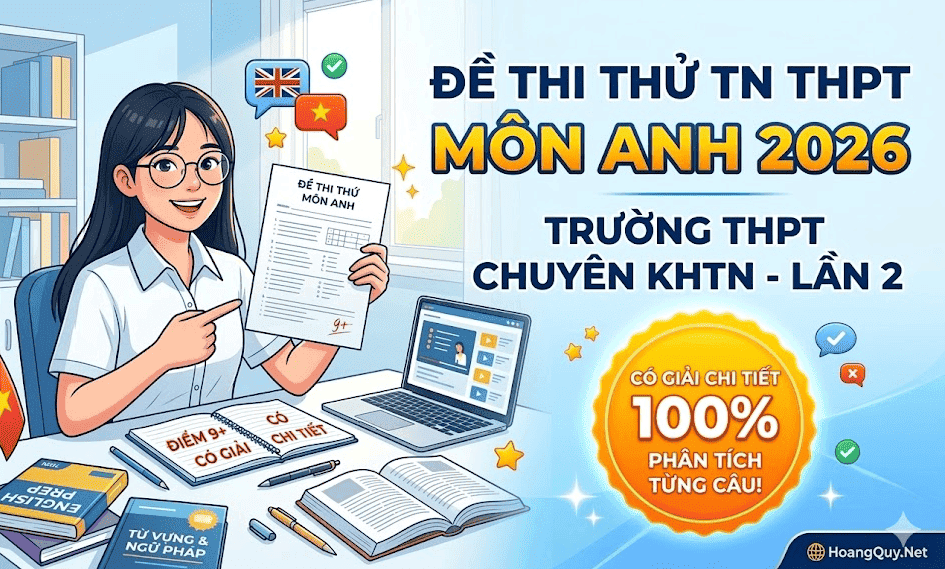 Đề Thi Thử TN THPT 2026 Môn Anh